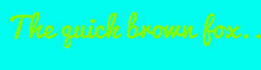 Image with Font Color 82FC00 and Background Color 00FEEF